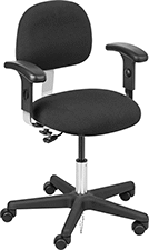 Image of Product. Front orientation. Chairs. Static-Control Desk Chairs, With Armrest.