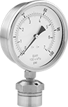 Image of Product. 316 Stainless Steel Guard. Front orientation. 316 Stainless Steel Guard. Low-Pressure Gauges for Chemicals.