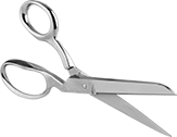 Image of Product. Offset Handle. Front orientation. Scissors. All-Metal Scissors, Offset Handle.