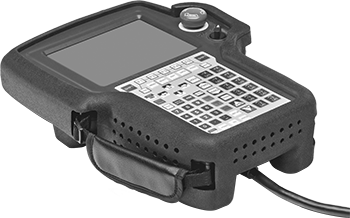 Image of ProductInUse. Front orientation. Glass Screen Protector for Yaskawa Standard Robot Teach Pendant.