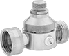 Compact Pressure-Regulating Valves with Garden Hose Fittings for Water