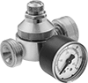 Pressure-Regulating Valves with Garden Hose Fittings for Water