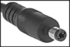 Image of Specification. Barrel Output. Front orientation. ZoomedIn view. Contains Border. Barrel Connection. Detachable-Cord AC to DC Adapters.