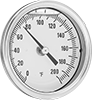 Vibration-Resistant Threaded Thermometers with Calibration Certificate