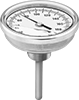 Vibration-Resistant Threaded Thermometers with Calibration Certificate