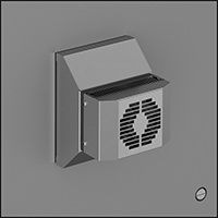 Image of System. Cooler Shown with Extension Bracket Installed. Front orientation. ZoomedIn view. Contains Border. Thermoelectric Coolers.