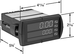 Image of Product. Front orientation. Contains Annotated. Pressure Transmitter Displays.