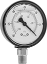 Image of Product. Front orientation. Vacuum Gauges. Vibration-Resistant Vacuum Gauges, Dual Scale, Bottom Connection.