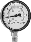Image of Product. Front orientation. Pressure and Vacuum Gauges. Vibration-Resistant Pressure and Vacuum Gauges, Dual Scale, Bottom Connection.