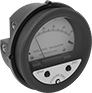 Image of Product. Front orientation. Differential Pressure Transmitters. Differential Pressure Transmitters with Dial Indicator for Air.