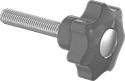 Image of Product. Front orientation. Style 2. Choose-a-Color Threaded-Stud Knobs.