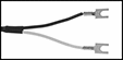Image of Attribute. Spade Terminals. Side1 orientation. ZoomedIn view. Contains Border. Spade Terminal Thermocouple Connection. Bayonet-Mount Thermocouple Probes for Surfaces .