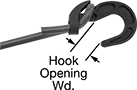 Image of ProductInUse. Front orientation. Contains Annotated. Bungee Cord Hooks. Adjustable Bungee Cord Hooks, J-Hook.