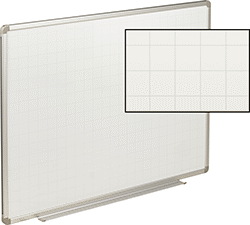 Image of Product. Front orientation. Contains Inset. Whiteboards. Invisible-Grid Whiteboards, Style 1.
