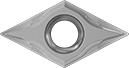 Image of Product. Front orientation. Lathe Tool Inserts. Lathe Tool Inserts for Multiple Materials, DCGT Insert.