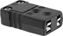 Image of Product. Flat-Pin Mini Female Connector. Front orientation. Thermocouple Connectors. Thermocouple Connectors, Flat-Pin Mini Thermocouple Connector Connection, Female Connection.