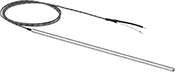Image of Product. Front orientation. Thermocouples. Noninsulated Thermocouple Probes for Liquids and Gases .