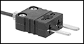 Image of Specification. Flat-Pin Mini Connector. Front orientation. ZoomedIn view. Contains Border. Flat-Pin Mini Thermocouple Connector. Thermocouple Probes for Liquids and Gases , Probes.