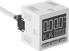 Image of Product. Front orientation. Pressure and Vacuum Switches. Electronic Pressure and Vacuum Switches for Compressed Air.