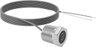 Image of Product. Flat-Pin Connector. Front orientation. Thermocouple Connectors. Threaded Thermocouple Connectors, Female Flat-Pin Mini Thermocouple Connectors.