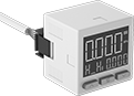 Image of Product. Front orientation. Pressure and Vacuum Switches. Dual-Setpoint Electronic Pressure and Vacuum Switches for Compressed Air.