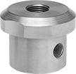 Image of Product. Front orientation. 316 Stainless Steel Body. Gauge Guards, 1/4 NPT Female Drain Port.