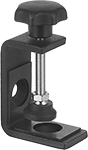 Image of Product. Front orientation. Positioning Arms. Bend-and-Stay Positioning Arms, Clamp-On Bases.