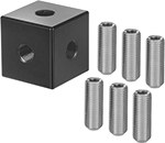 Image of Product. Front orientation. Six 3/8"-24 Threaded Studs. Bend-and-Stay Positioning Arms.