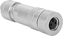 Image of Product. Front orientation. Metric Circular Connectors. M8 Connectors, Sockets, Shielded.