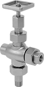 Image of Product. Back orientation. On-Off Valves. Heavy Duty Liquid-Level Indicators.