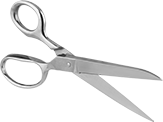 Image of Product. Straight Handle. Front orientation. Scissors. All-Metal Scissors, Straight Handle.
