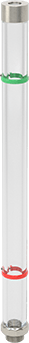 Image of Product. Back orientation. Easy-View Oil-Level Indicator, 3/4 NPT Male Thread, 18-13/16" Overall Height.