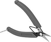 Image of Product. Fine-Point Blade Tip. Front orientation. Scissors. Easy-Cut Scissors for Kevlar and Abrasive Materials, Straight Handle, 5 3/4" Overall Length.