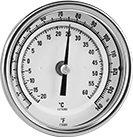 Image of Product. Front orientation. Thermometers. Threaded Thermometers with Calibration Certificate.