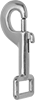 Slide-Bolt-Latch Snap Hooks with Flat Eye for Webbing