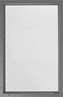 Image of Product. Front orientation. Door Windows. Shatter-Resistant Glass Door Windows with Frames.