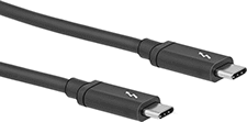 Image of Product. Front orientation. ZoomedIn view. Thunderbolt Cords.