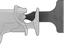 Image of ProductInUse. Front orientation. Reciprocating Saw Scraper Blades. Reciprocating Saw Scraper Blades.