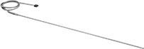 Image of Product. Front orientation. Thermocouples. Thermocouple Probes with Armored Cable for Liquids and Gases .