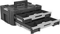Image of Product. Front orientation. Tool Boxes. Tool Boxes with Drawers, Style D.