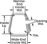 Image of Product. Front orientation. Contains Annotated. Quick Links. Trapezoid Quick Links.