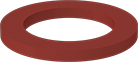 Image of Product. Front orientation. Hose Coupling Gaskets. Metal Detectable Cam-and-Groove Hose Coupling Gaskets, Silicone Rubber.