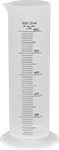 Image of Product. Front orientation. Graduated Cylinders. Plastic Graduated Cylinders, Style D.