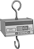 Image of Product. Front orientation. Scales. Legal-for-Trade Digital-Display Hanging Scales, Aluminum Housing.