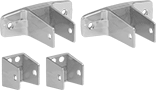 Image of Product. Front orientation. Toilet Partition Mounting Hardware. Urinal Partition Mounting Hardware Kits, For Joining Partition to Floor, For Laminate.