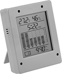 Image of Product. Style B. Front orientation. Barometers. Desktop Multifunction Barometers, LCD Display, Style B.