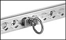 Image of Specification. Front orientation. Contains Border. L-Track Tie-Down Rings. Tie-Down Rings for Quick-Adjust L-Tracks.