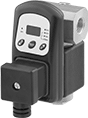Image of Product. Front orientation. Drain Valves. Timer-Actuated Compressed Air Drain Valves with Digital Display.