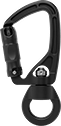 Image of Product. Side2 orientation. Carabiners. Twist-Locking-Latch Carabiners with Swivel—Not for Lifting, Ball Bearing Swivels.