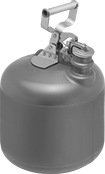 Image of Product. Style G. Front orientation. Safety Cans. Safety Cans, Polyethylene, Style G.
